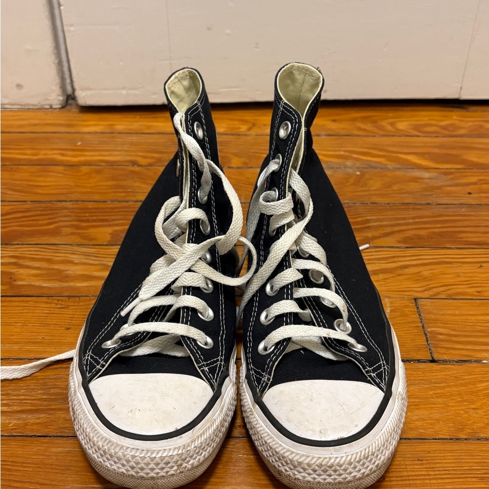 Converse Black and White High-Top Sneakers